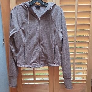 Athleta Women's Heathered Brown Hoodie